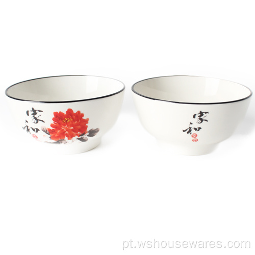 Novo Design Chinês Applique Bowl 5,5 polegadas